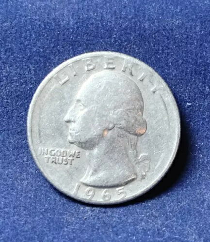 米国エラー コイン 1965 クォート ミ