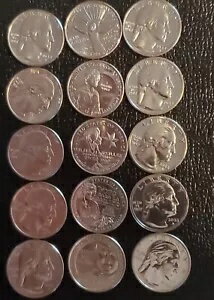 2022 PDS アメリカン レディース クォーター 15 コイン セット 非常にレアな「S」ミント 本日無料発送