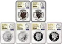 6 コイン セット 2024 モルガン ピース シルバー ドル NGC MS PF RP 70 初日プレセール