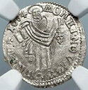 1684 大司教トリアー ドイツ諸州 ORSBECK シルバー 4 フェニヒ コイン NGC i88870