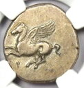 ギリシャ コリンシア コリントス AR ステーター ペガサス アテナ コイン 紀元前 300 年 - 認定 NGC XF