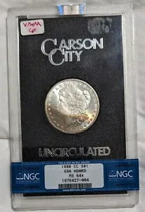 1880-CC GSA NGC MS64 スター レインボー トーン モーガン ドル ロー ポップ 30/20 in NGC スター(3)