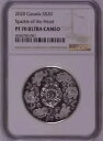 NGC PF70 カナダ 2020 ハートの輝き銀貨 20.86g 20ドル