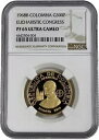 1968NI コロンビア 300 ペソ プルーフ 金貨 聖体会議 NGC PF 65 UC