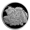 サモア $2 2024 ストリートファイター ケン & リュウ 1 オンスシルバー999 / AG BU / BU-