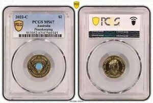 ȥꥢ 2022 C ߥȥޡʿ°ݻ $2 顼  PCGS MS67 #9345