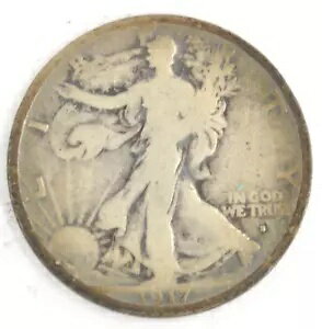 US 1917-S Obv ウォーキング リバティ ハーフダラー 90% シルバー サンフランシスコ造幣局コイン