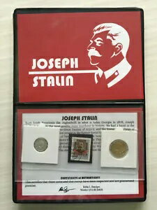 ヨシフ・スターリン 10 コペック銀貨 3 コペック コイン & スタンプ SOA & 歴史 & アルバム