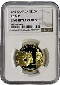 1993 カナダ ゴールド $200 王立カナダ騎馬警察 RCMP 1...(3)