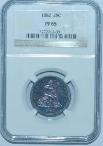 1882 NGC PR65 プルーフ ストライク シ
