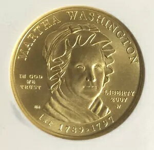 2007 W の最初の配偶者ゴールド $10。 NGC MS69 ワシントン。