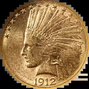 1912-S インディアン ゴールド $10 NGC AU58 ナイス アイ アピール ナイス ストライク(3)