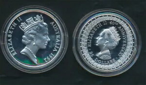 オーストラリア: 1992 QEII $25 プリンセス マーガレット 1オンス シルバー マスターピース - ロイヤル レディース