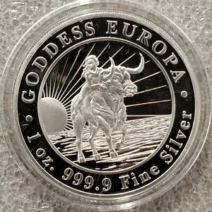WORLD RESOURCE【KING店】の2022 1 オンス .9999 シルバー 女神ヨーロッパ コイン トケラウ ミント 5 ドル 美しい女性｜アングル3