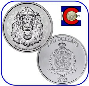 2023 ニウエ ロアリング ライオン 1 オンス シルバー $2 コイン ダイレクトフィットカプセル入り - 真実シリーズ(3)