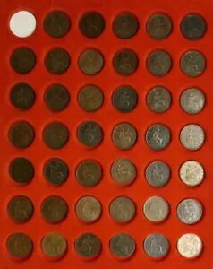 ハーフペニー 1/2D ビクトリア ヤング ヘッド ブロンズ 1860-94 厳選された新品在庫: メニューを参照