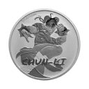 2022 ツバル ストリートファイター 春麗 1 オンス シルバー $1 コイン GEM BU
