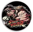 サモア $2 2024 ストリートファイター ケン & リュウ 1 オンス999 シルバーカラー BU/BU-