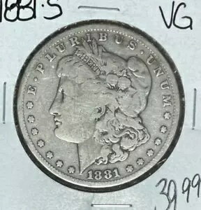 1881-S モーガン シルバー ドル ~ VG ~素敵なコイン~