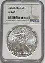 アメリカン シルバー イーグル 2012 NGC MS69 未流通 1オンス .999 ファイン $1 コイン #300