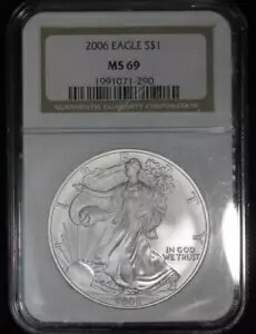 2006年 シルバーイーグル - NGC MS-69 TQ2367/UN
