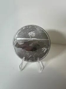 ガン＆ロッド バス 1オンス .999 シルバーコイン 釣り 狩猟 アウトドア