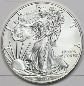 2018年 シルバーイーグルドル ASW 1オンス 1557 まとめ買い送料*SFCOIN