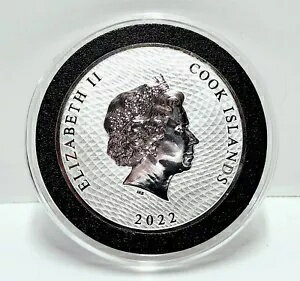 2022年 クック諸島 バウンティ帆船 1オンス .9999 純銀 (カプセル入り)
