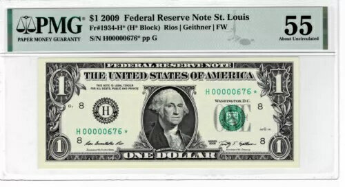 2009 $1 FRN RADAR- ȥ륤 H* -(Ρ-320K ץ) PMG AU55--Ρ