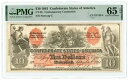 1861年 $10 アメリカ連合国 CT-22 PMG 65EPQ (L4300)