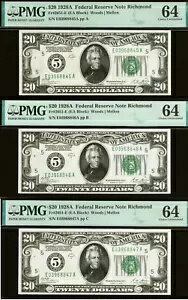 1928A $20 FRN å PMG 64 ̤ή -   ǥޥ - 3 Ϣ³ʾ