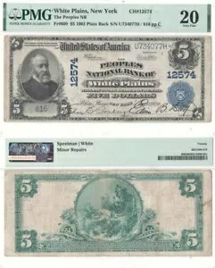 1902ǯ $5 ˥塼衼 PMG VF-20 ۥ磻 ץ졼 㡼 12574