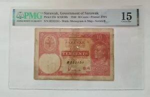說:P-25b10  1940 Charles Vyner Brooke Choice Fine PMG 15 