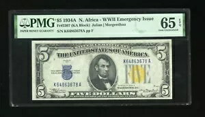 DBR 1934-A $5 ̥եꥫп2307 KA ֥å PMG 65 EPQ ꥢ K64863678A