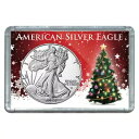 2024 $1 アメリカン シルバー イーグル クリスマス ツリー デザイン ホリデー ホルダー