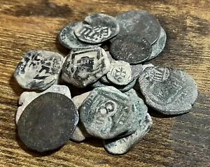 ロット 20 古いコイン スペイン中世の海賊黄金時代ローマ帝国汚れた現代