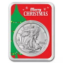 2024 1オンス アメリカン シルバー イーグル - メリークリスマスツリーカード付き