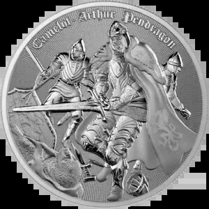 2023 ニウエ キャメロット アーサー ペンドラゴン 1 オンス シルバー BU コイン