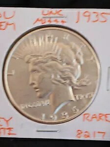 1935 P GEM BU 平和銀ドル MS+++(3)