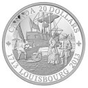 2013 カナダ 20 ドル純銀貨 - ルイブール建国 300 周年記念