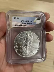 ICG MS70 アメリカン シルバー イーグル 2024