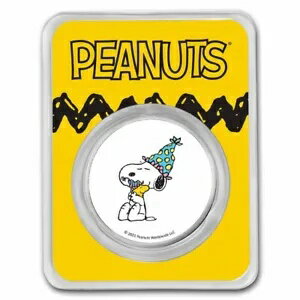 Peanuts? スヌーピー & ウッドストック セレブレート 1 オンス カラーシルバー ラウンド
