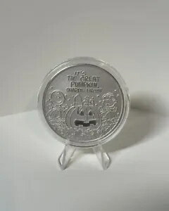 新品 ピーナッツ グレート パンプキン 55 周年記念 1 オンス 0.999 シルバー コイン ハロウィン