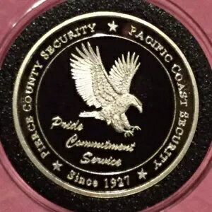 ピアース カウンティ パシフィック コースト セキュリティ トロイ オンス .999 ファイン シルバー ラウ..