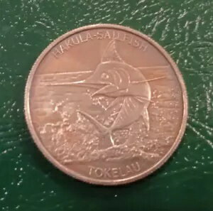 2016 $5 トケラウ ハクラ バショウカジキ 1 トロイ OZ .999 ファイン シルバー "非常に限定されたコイン"