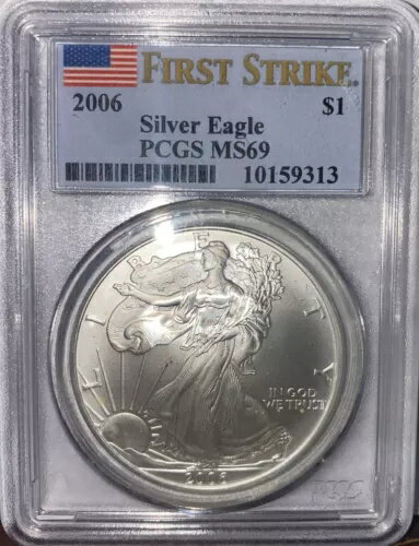2006 $1 ASE FS MS69 アメリカン シルバー