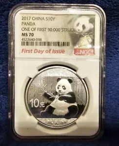 2017 NGC MS70 CHINA ѥ С 10  FDOIǽ 30,000 ͤ 1 