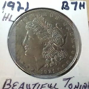 1921 モルガン シルバー ダラー、素晴らしいディテール、スーパー トーン、ゴージャスなコイン