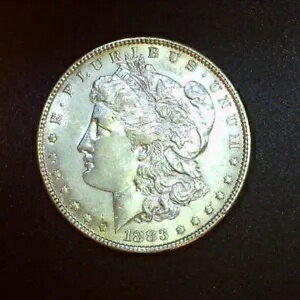 1883-P モルガン ドル 90% シルバー***非常に素晴らしいコイン***個人コレクション A++