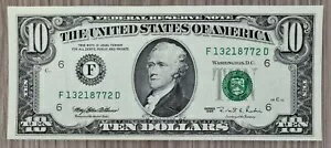 1995 年 10 ドル紙幣 10 ドル連邦準備銀行紙幣 高級 UNC 未流通 #64705